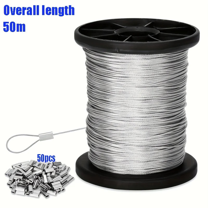 Outdoor Furniture Rope - 50m Heavy Duty 304 Stainless Steel
