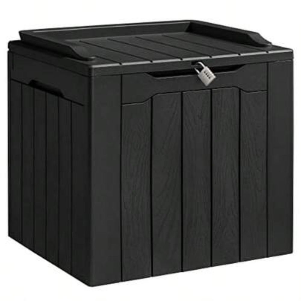 Outdoor Furniture Heavy - 31 Gallon Resin Deck Box Waterproof