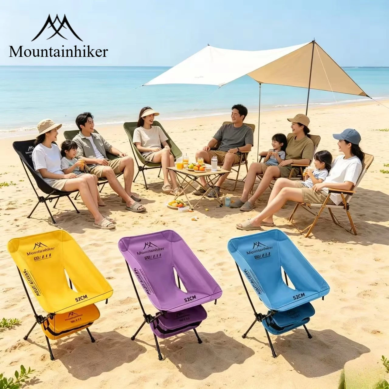 Outdoor Furniture Bench - Ultra Light Folding Moon Chair Alu