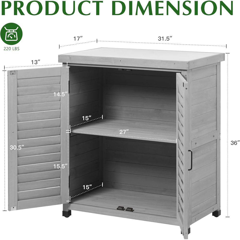 Outdoor Storage Cabinet & Pott - огляд і ціна Outdoor Furniture Bench