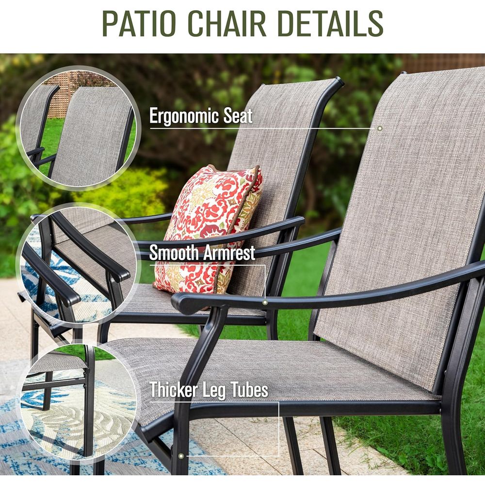 Patio Dining Set 9 Pieces, 8 Q - огляд і ціна Outdoor Furniture Quick Dry