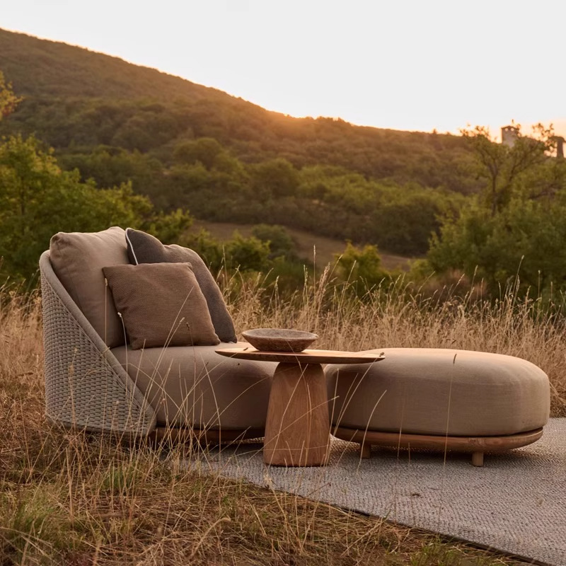 Nordic outdoor teak sofa villa - огляд і ціна Outdoor Furniture Teak