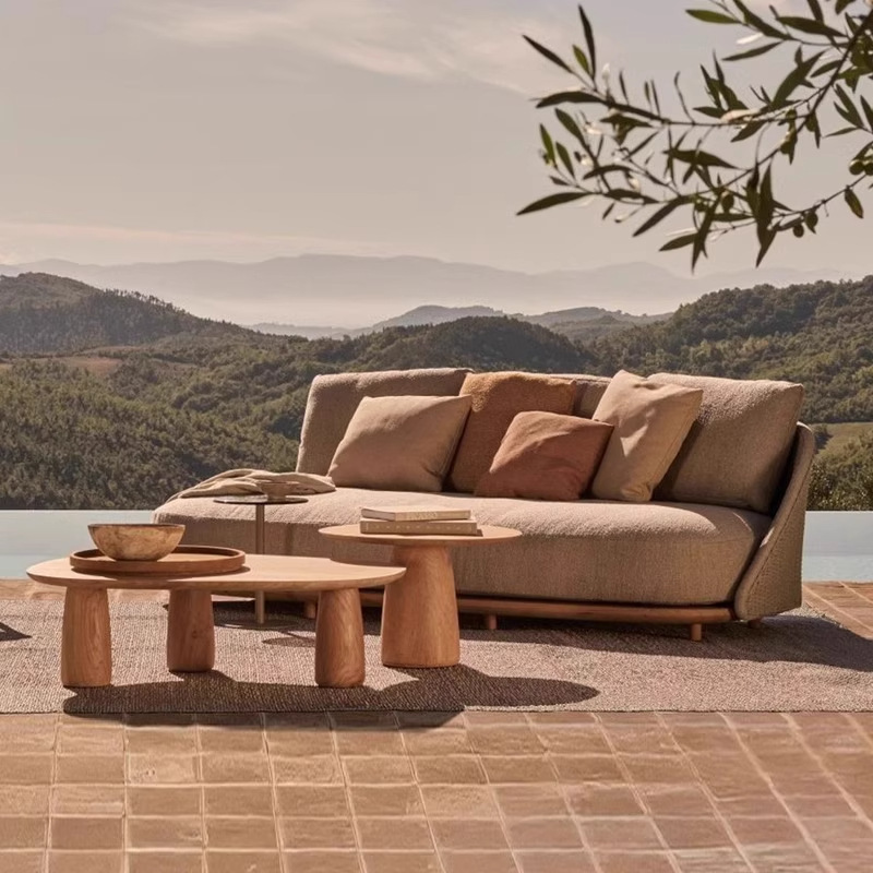 Nordic outdoor teak sofa villa - огляд і ціна Outdoor Furniture Teak