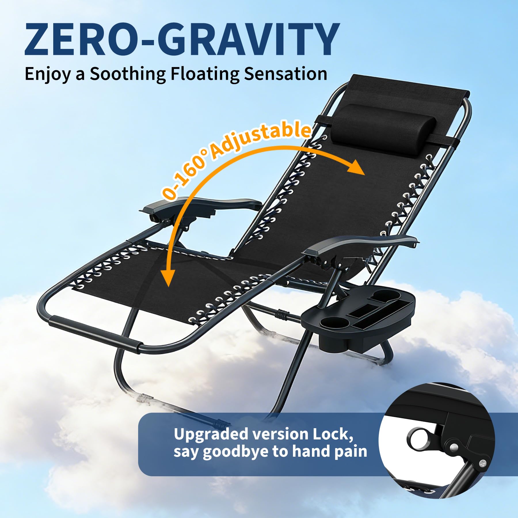 Zero Weighted Patio Lounge Rec - огляд і ціна Outdoor Furniture Quick Dry