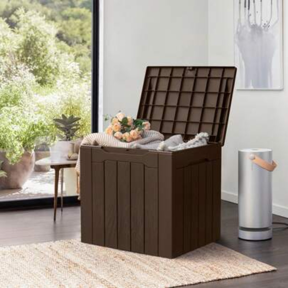 28 Gallon Resin Deck Box Water - огляд і ціна Outdoor Furniture Cushions 22 X 22