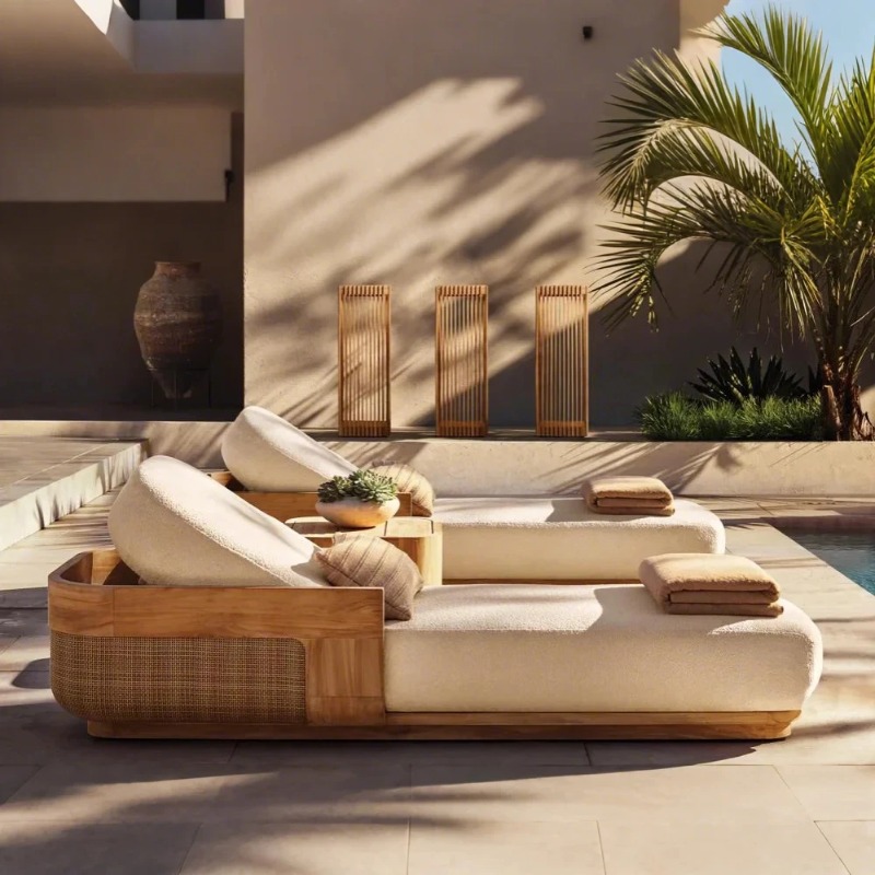 Sun Beach Lounge Chair & Daybe - огляд і ціна Outdoor Furniture Teak