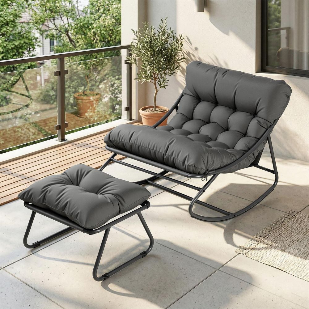 Oversized Papasan Rocking Chai - огляд і ціна Outdoor Furniture Without Cushions