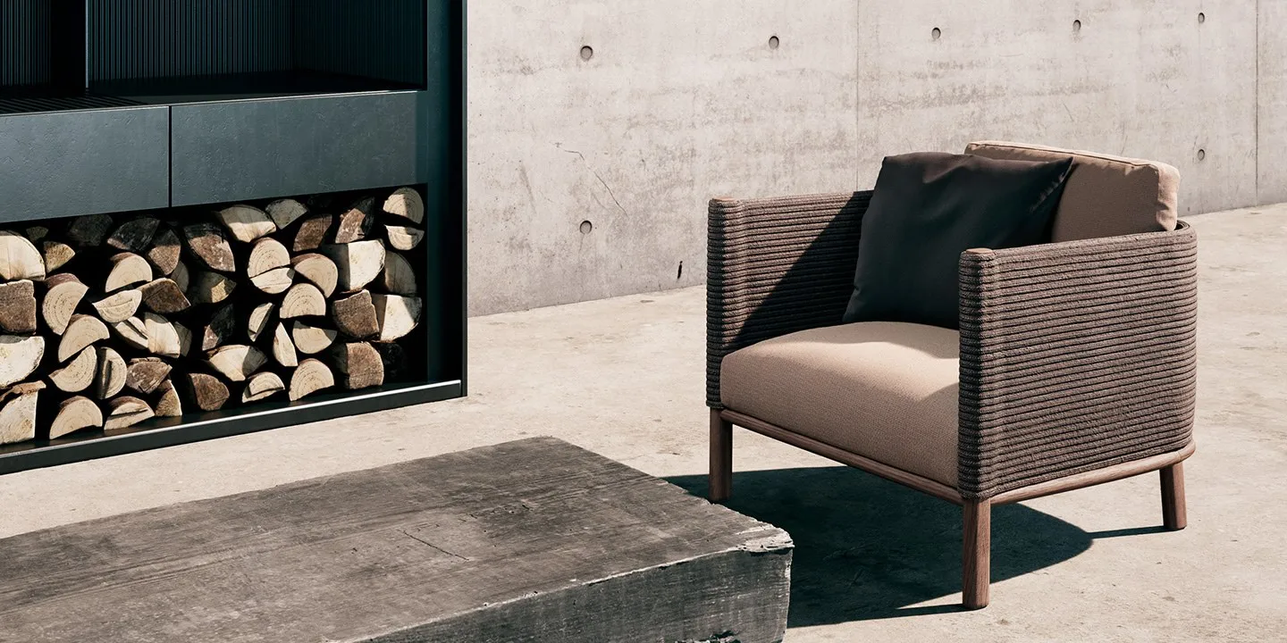 Teak Wood Frame Rope Weaving Q - огляд і ціна Outdoor Furniture Teak