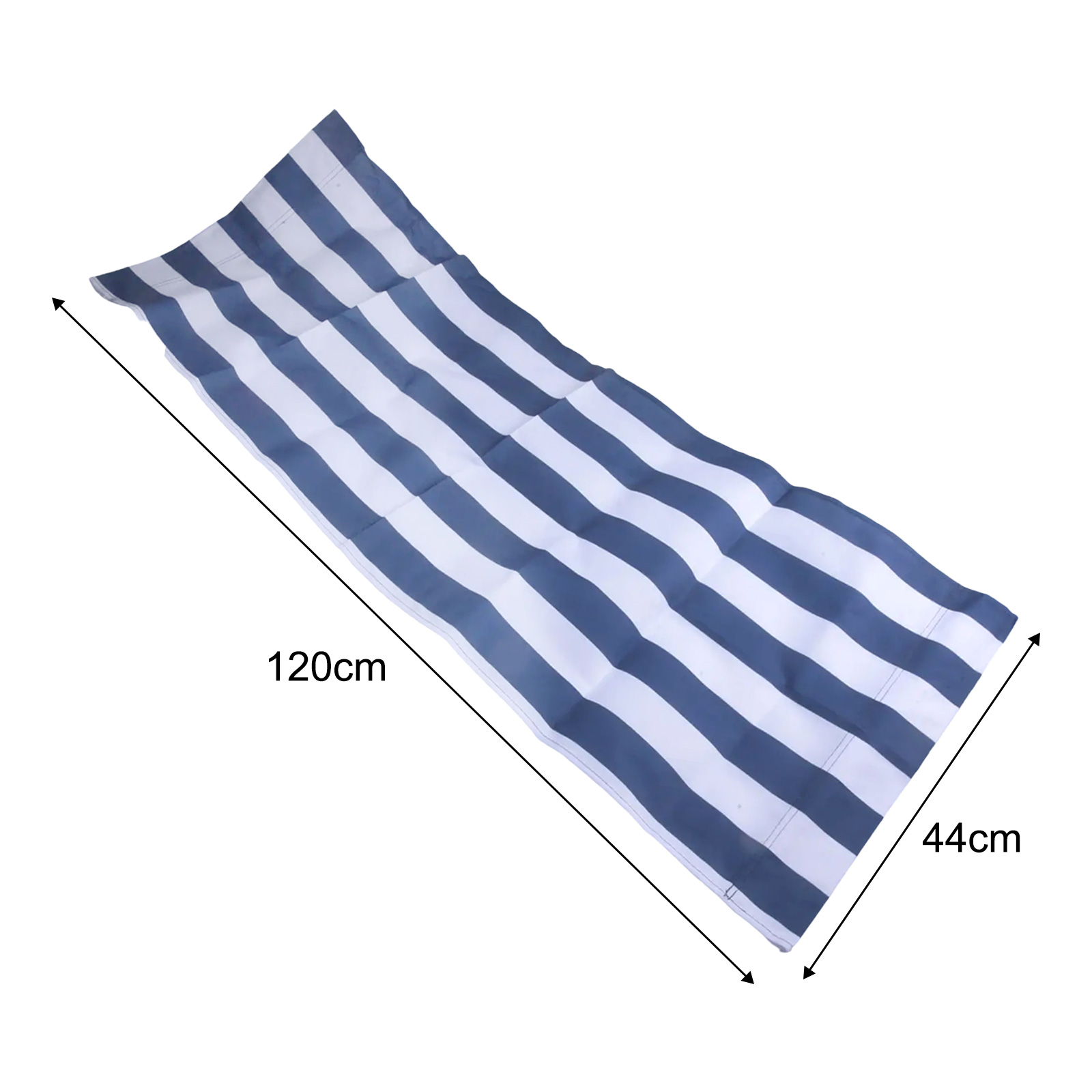 120x45cm White Blue Striped Po - огляд і ціна Outdoor Furniture Replacement Fabric