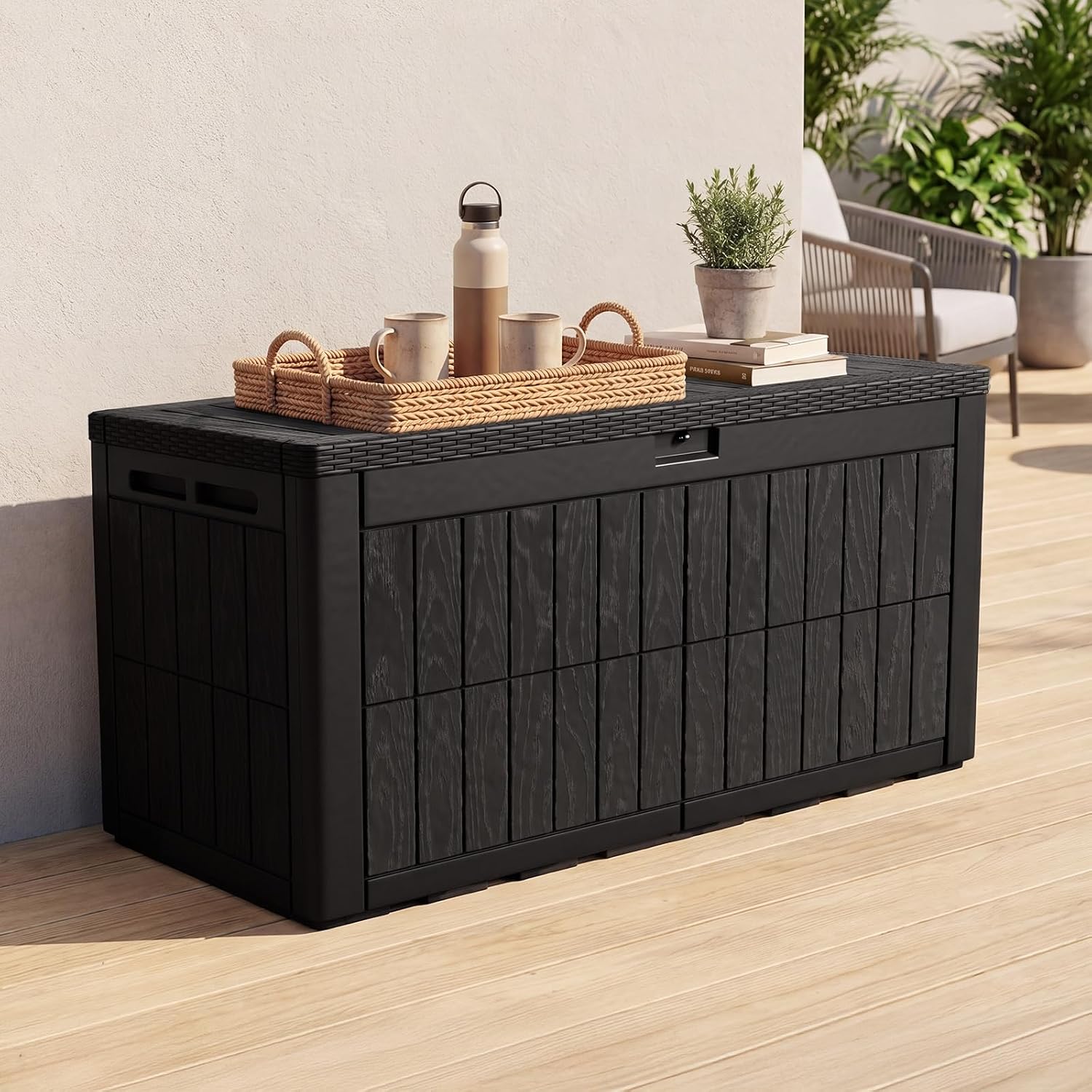 120 Gallon Large Outdoor Stora - огляд і ціна Outdoor Furniture Bench