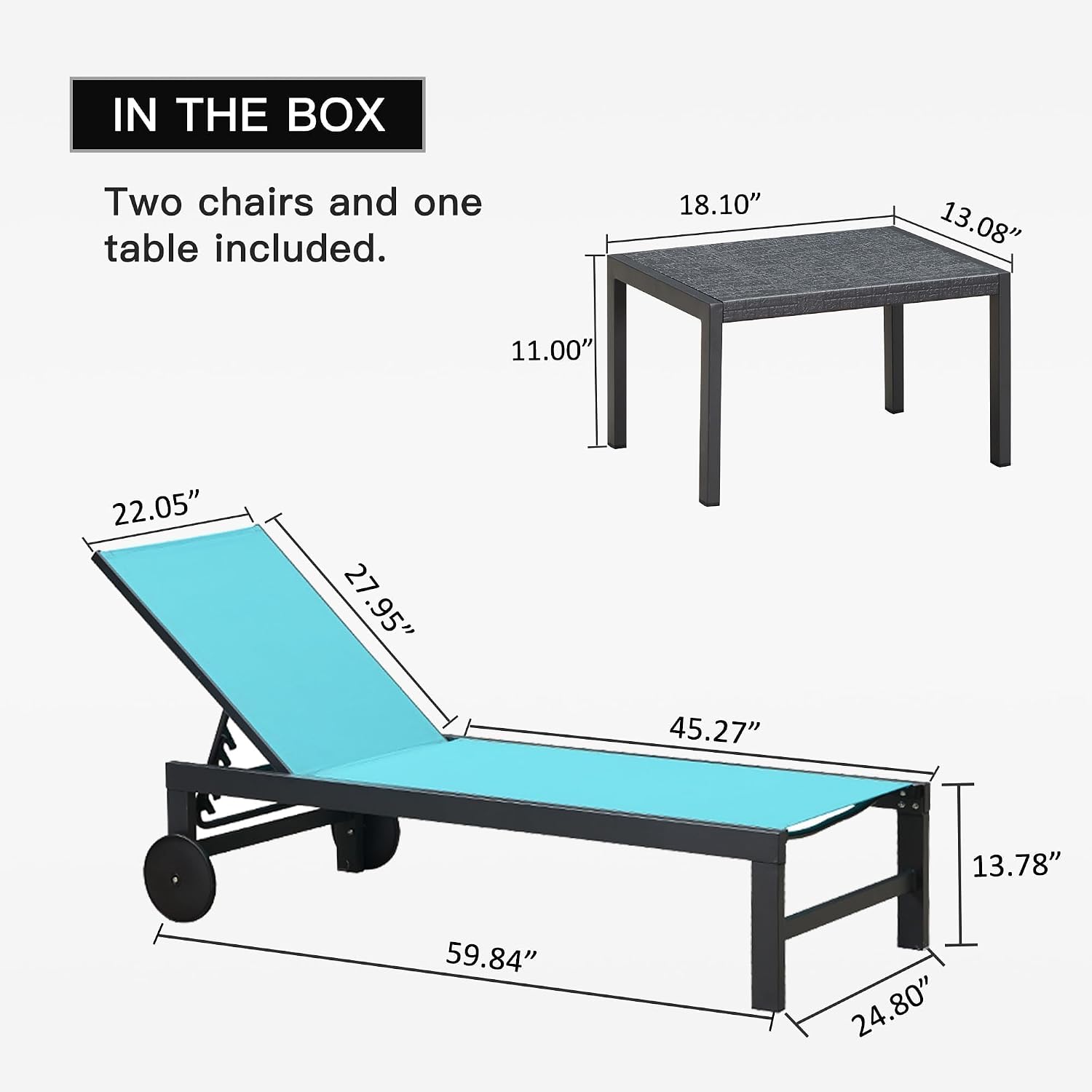 Pool Chaise Lounge with Wheels - огляд і ціна Outdoor Furniture Quick Dry