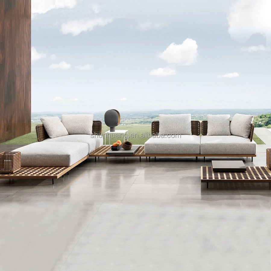 Modern Garden Sofa Set Outdoor - огляд і ціна Outdoor Furniture Teak