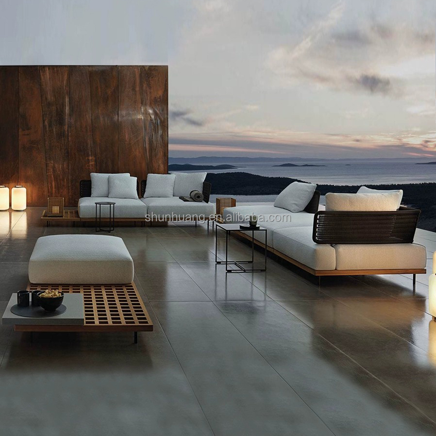 Modern Garden Sofa Set Outdoor - огляд і ціна Outdoor Furniture Teak