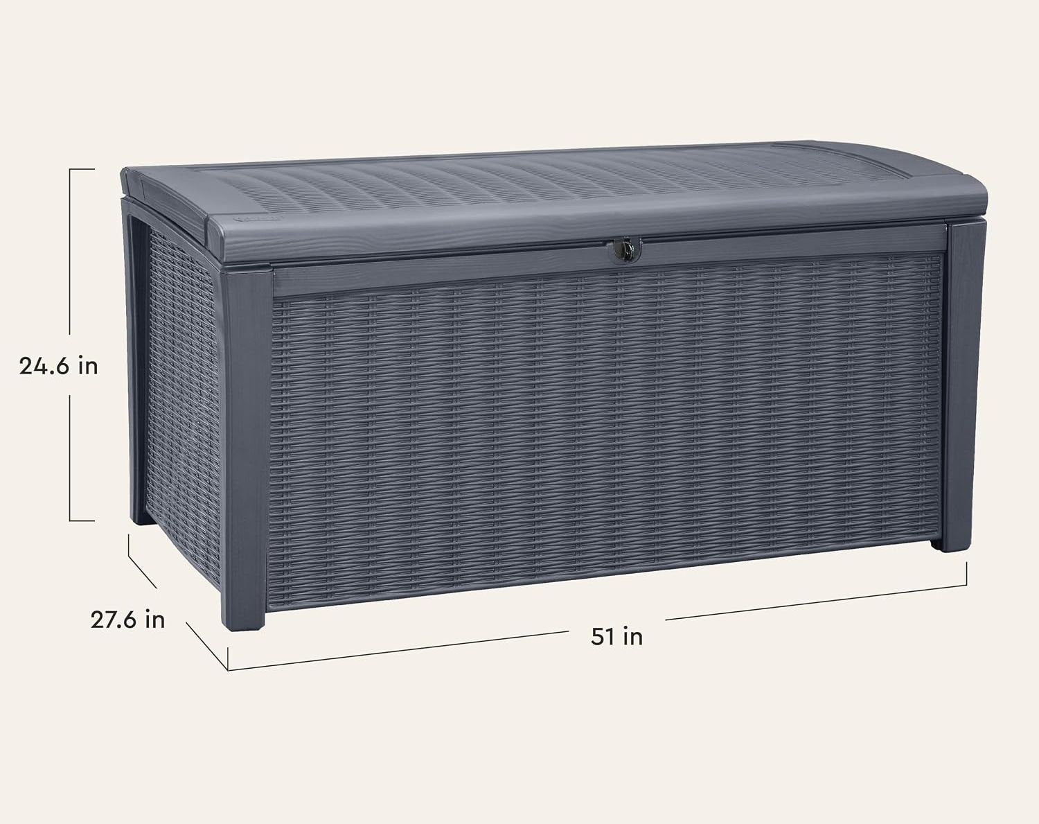 110 Gallon Outdoor Storage Dec - огляд і ціна Outdoor Furniture Bench