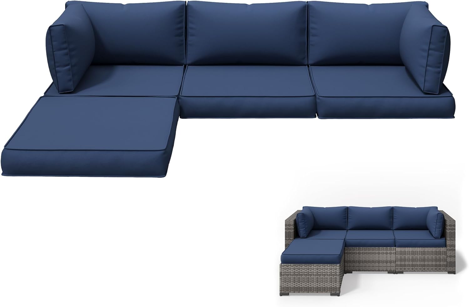 Outdoor Patio Sectional Furnit - огляд і ціна Outdoor Furniture Replacement Fabric