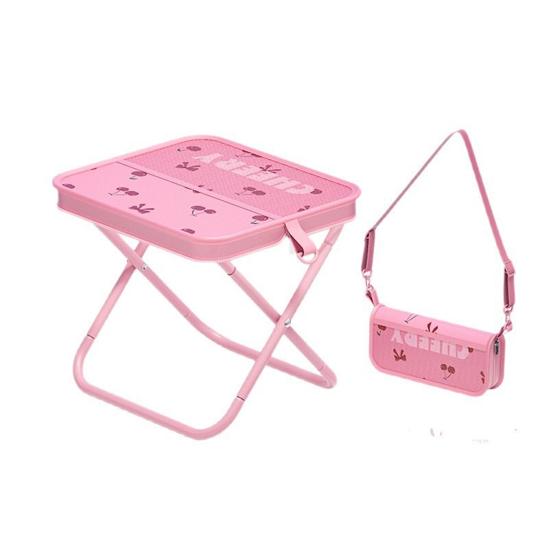 Folding Stool Cherry Print Out - огляд і ціна Outdoor Furniture Bench