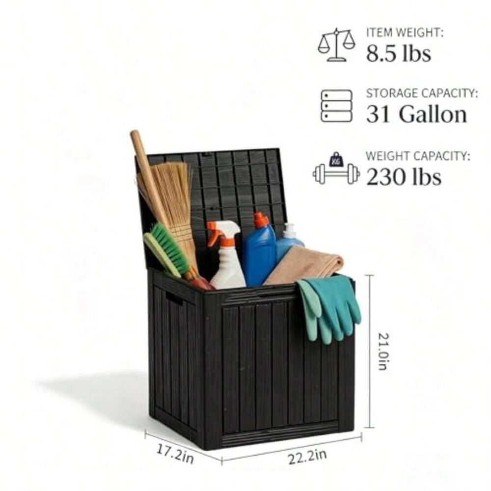 Waterproof Resin Outdoor Stora - огляд і ціна Outdoor Furniture Bench