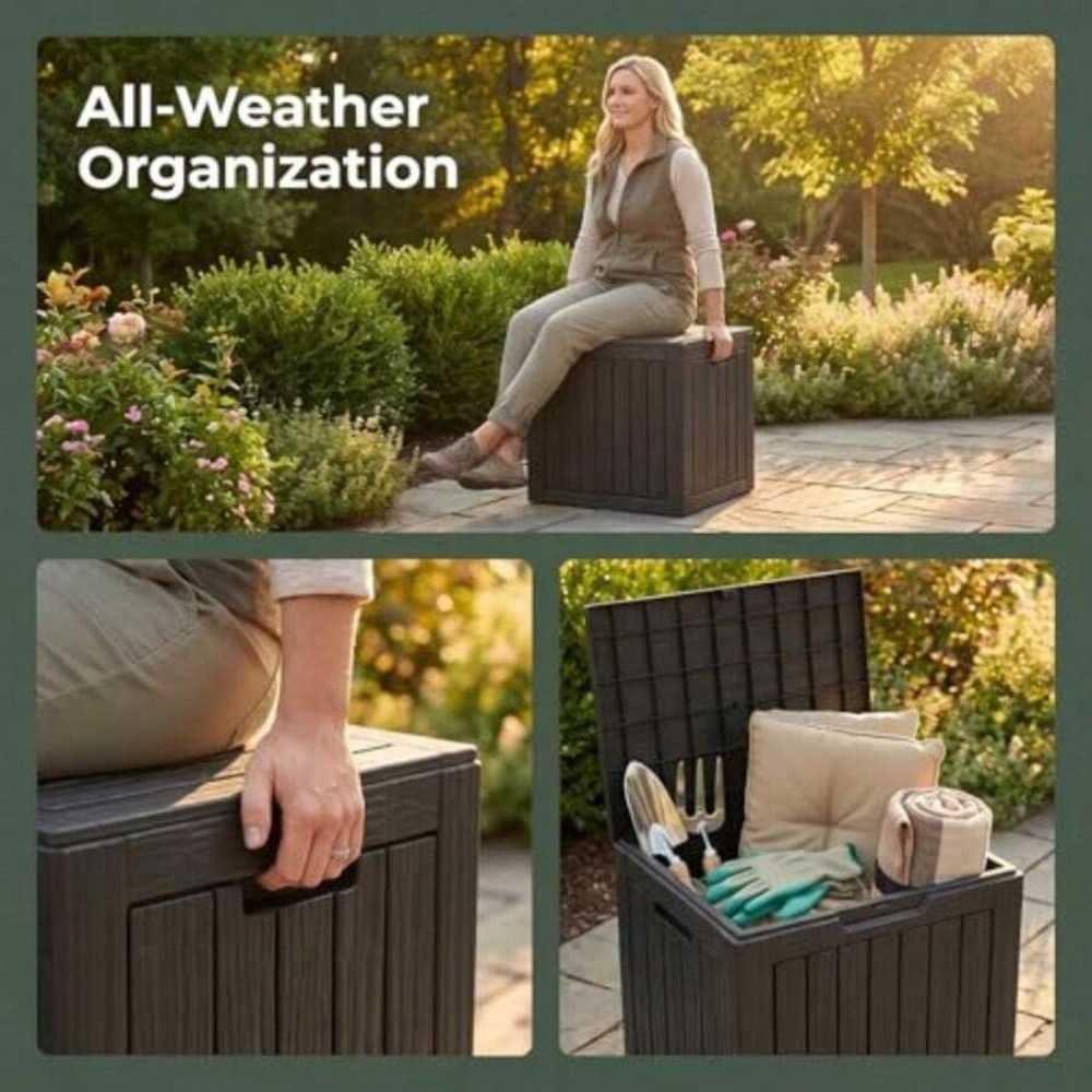 Waterproof Resin Outdoor Stora - огляд і ціна Outdoor Furniture Bench