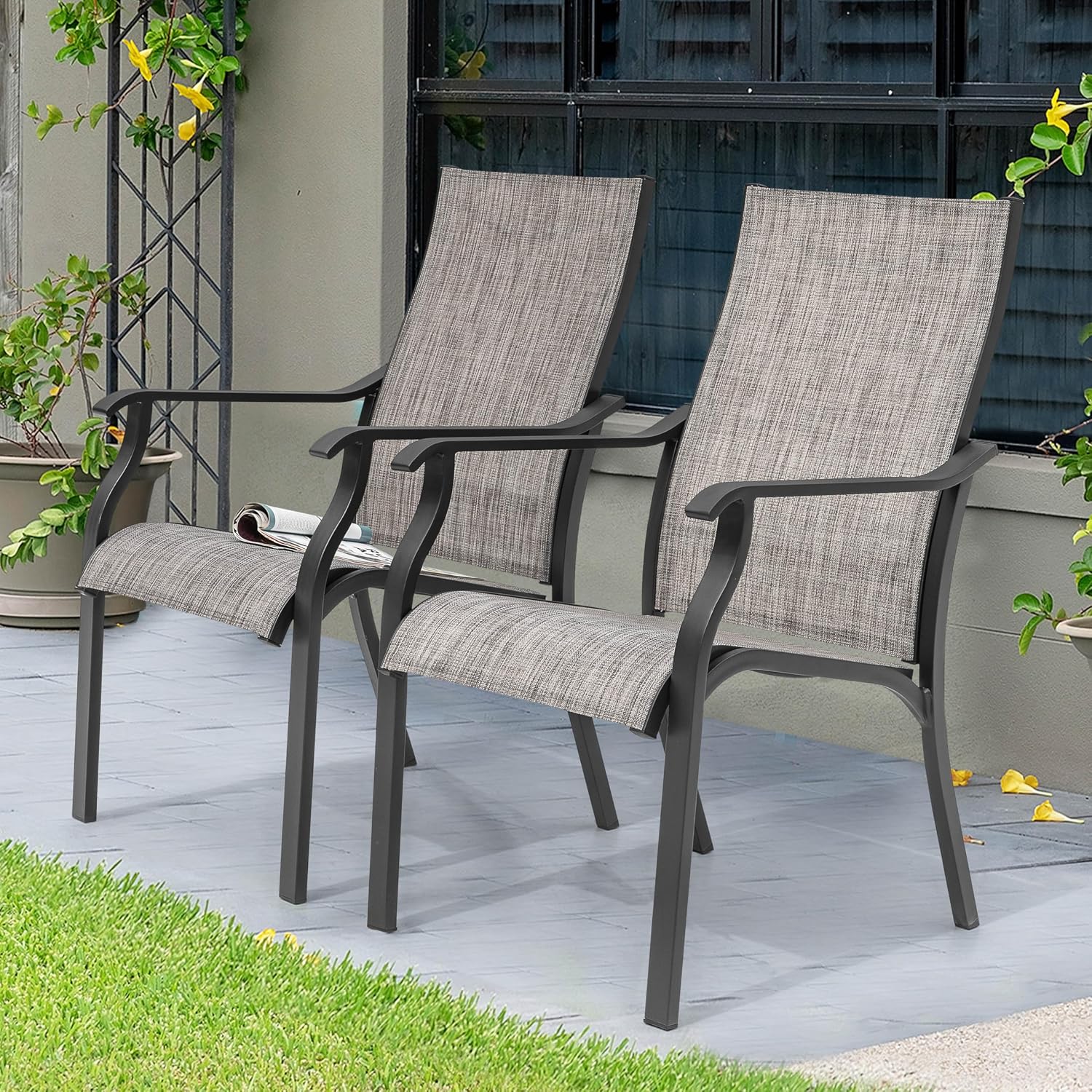 Outdoor Dining Chair 2pcs, Tex - огляд і ціна Outdoor Furniture Quick Dry