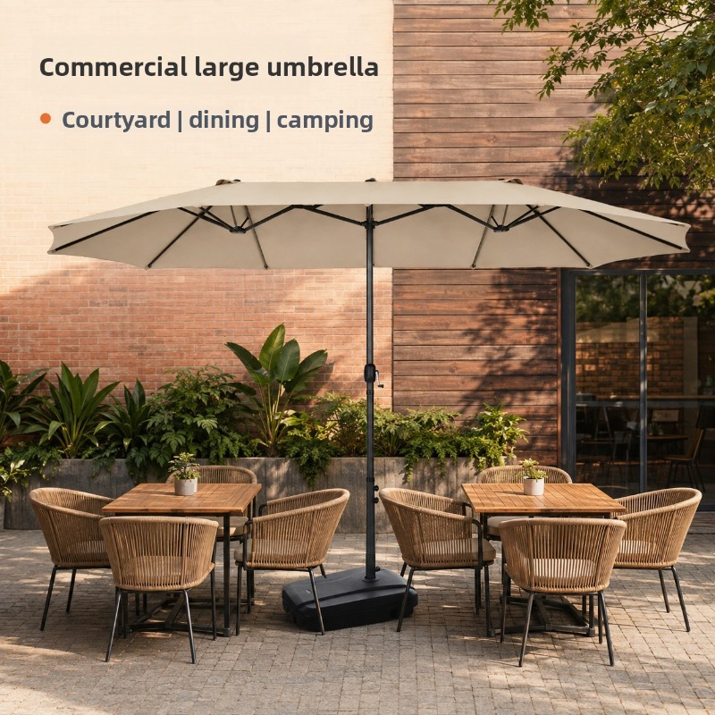 Outdoor Shade Umbrella Large C - огляд і ціна Outdoor Furniture With Umbrella