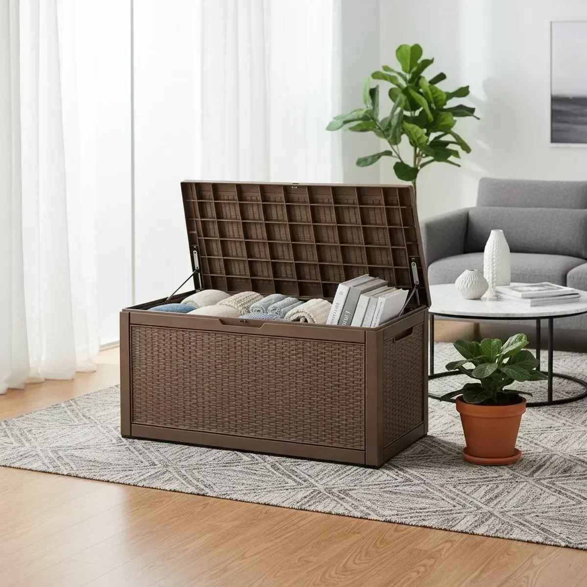 Large Outdoor Storage Bench Wa - огляд і ціна Outdoor Furniture Bench