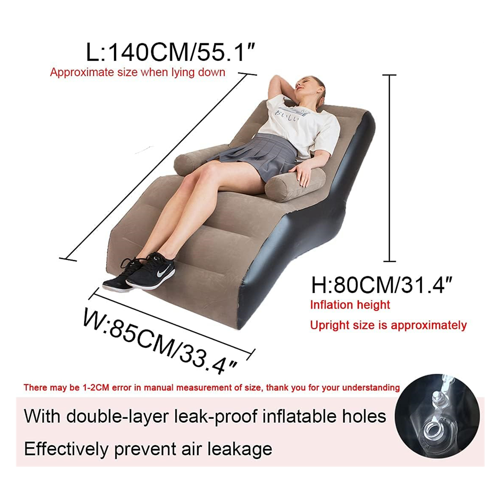 Folding Lazy Sofa,Inflatable L - огляд і ціна Outdoor Furniture Bench