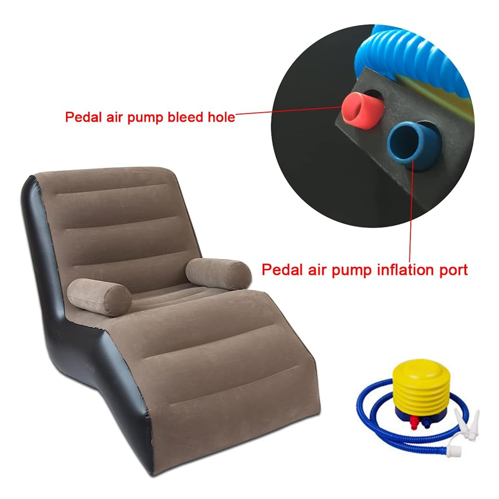 Folding Lazy Sofa,Inflatable L - огляд і ціна Outdoor Furniture Bench