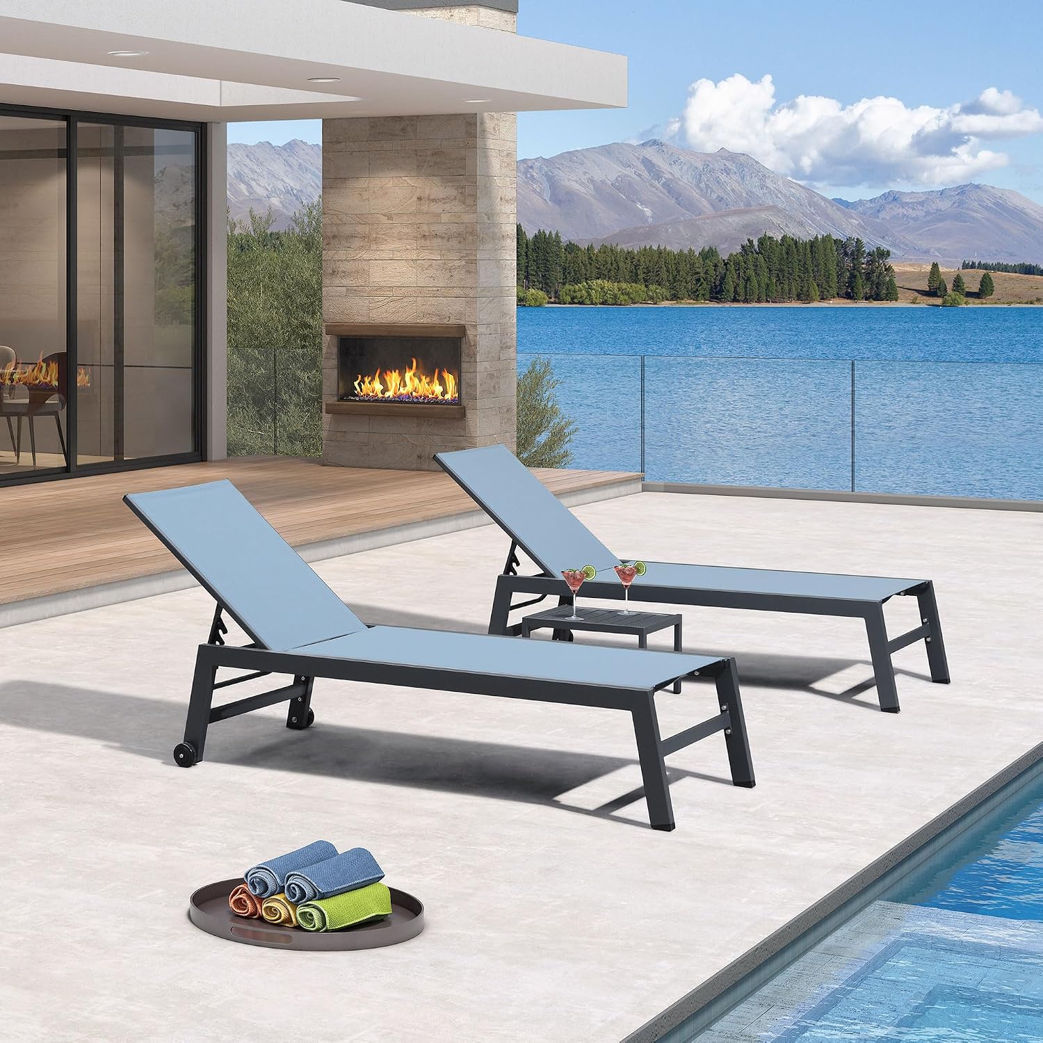 Quick-Dry Textilene Lounge Cha - огляд і ціна Outdoor Furniture Quick Dry