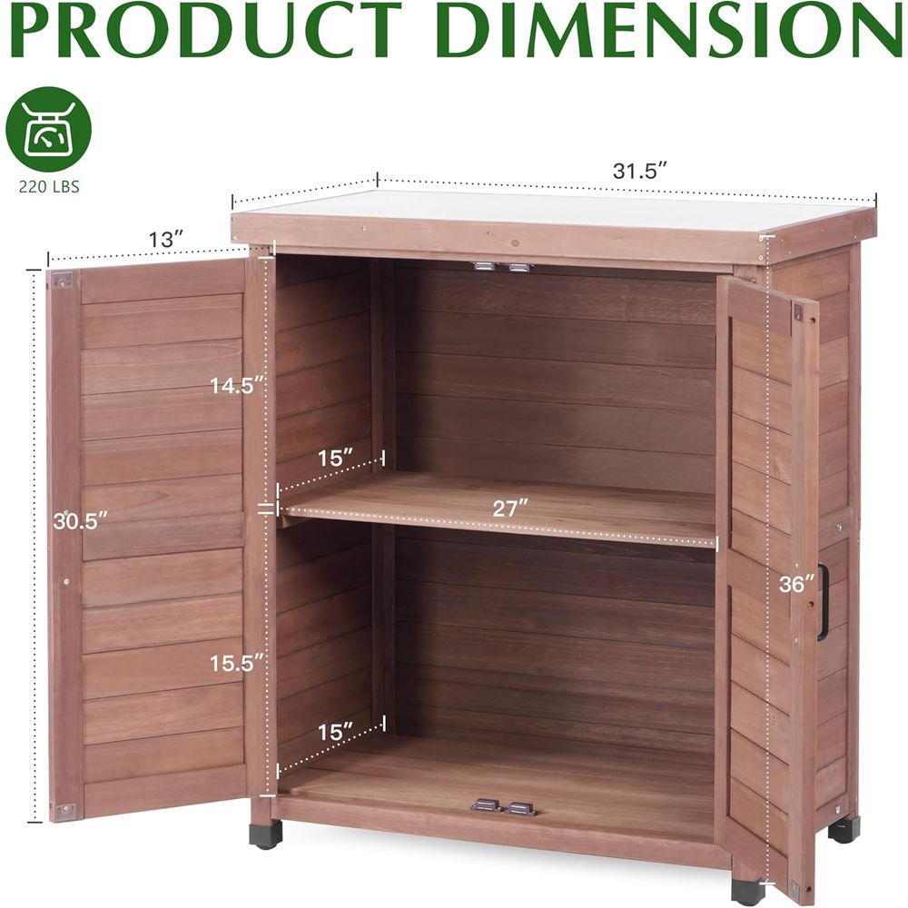 Outdoor Storage Cabinet & Pott - огляд і ціна Outdoor Furniture Bench