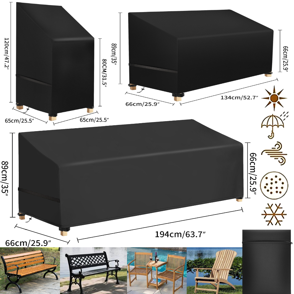 Waterproof Patio Chair Dust Co - огляд і ціна Outdoor Furniture Bench