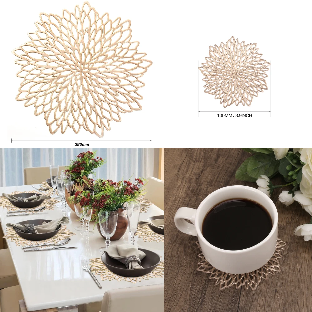 Set of 4 Metallic Placemats Se - огляд і ціна Outdoor Furniture Design