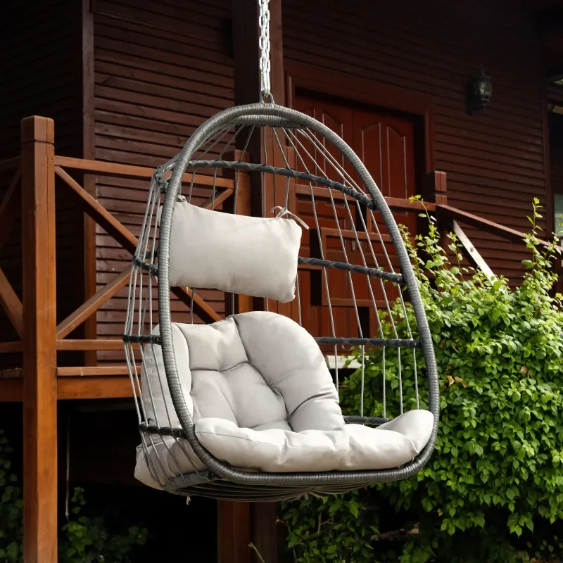 Outdoor Wicker Rattan Swing Ch - огляд і ціна Outdoor Furniture Without Cushions